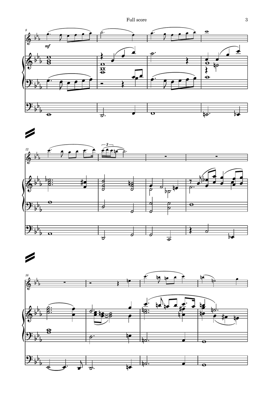 Padre Nuestro Piano, Vocal scores gallery preview page 3