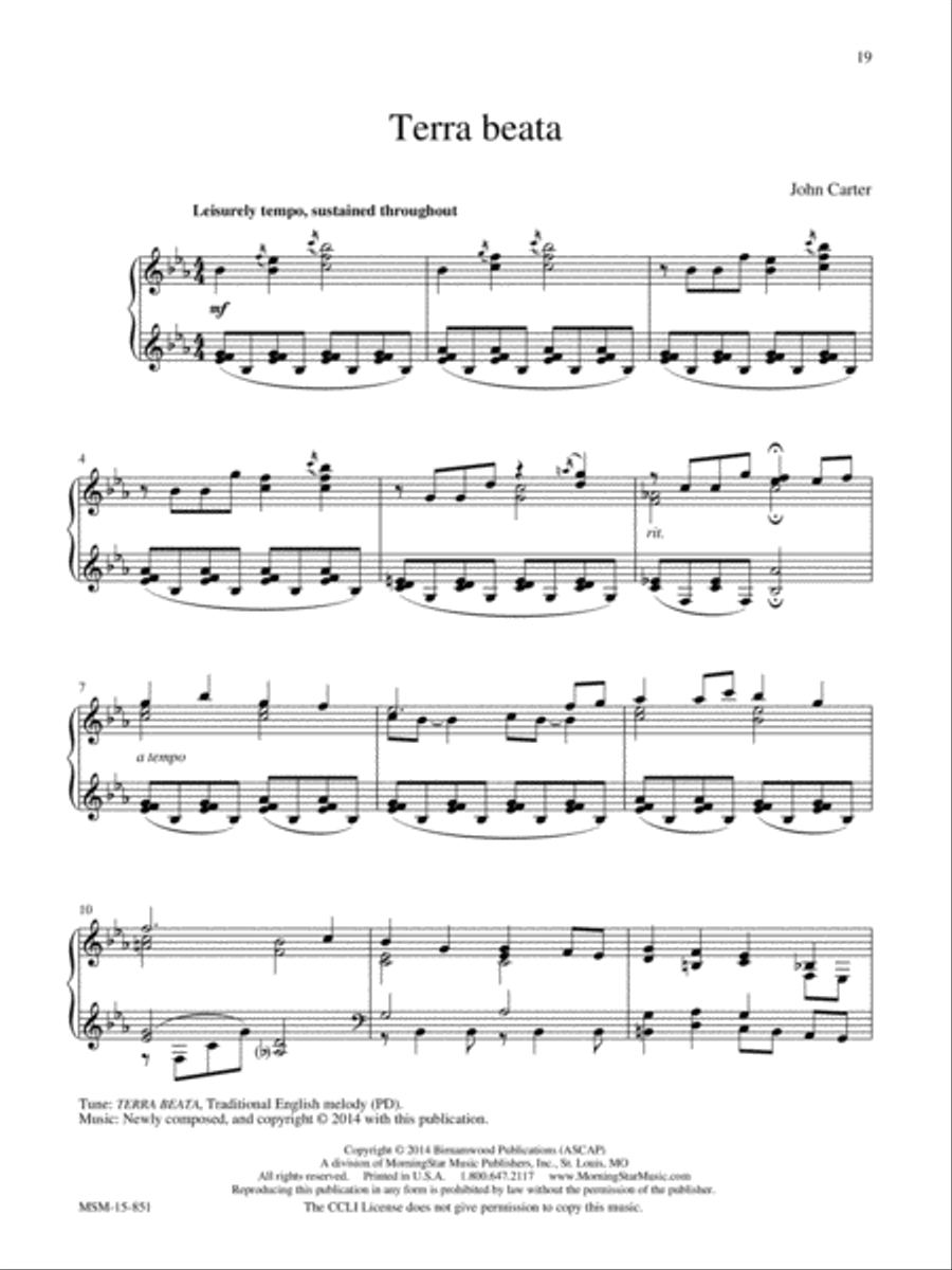 From the British Isles: Nine Traditional Melodies for Solo Piano image number null