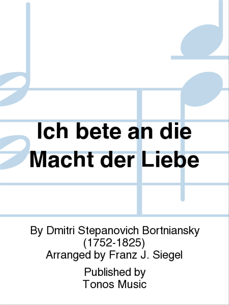 Ich bete an die Macht der Liebe TTBB scores gallery preview page 1