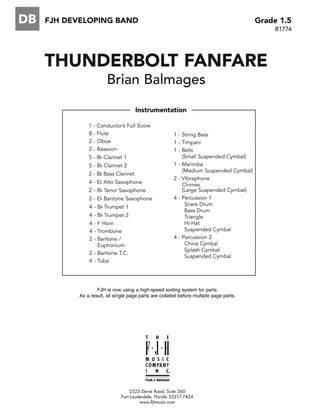 Thunderbolt Fanfare: Score