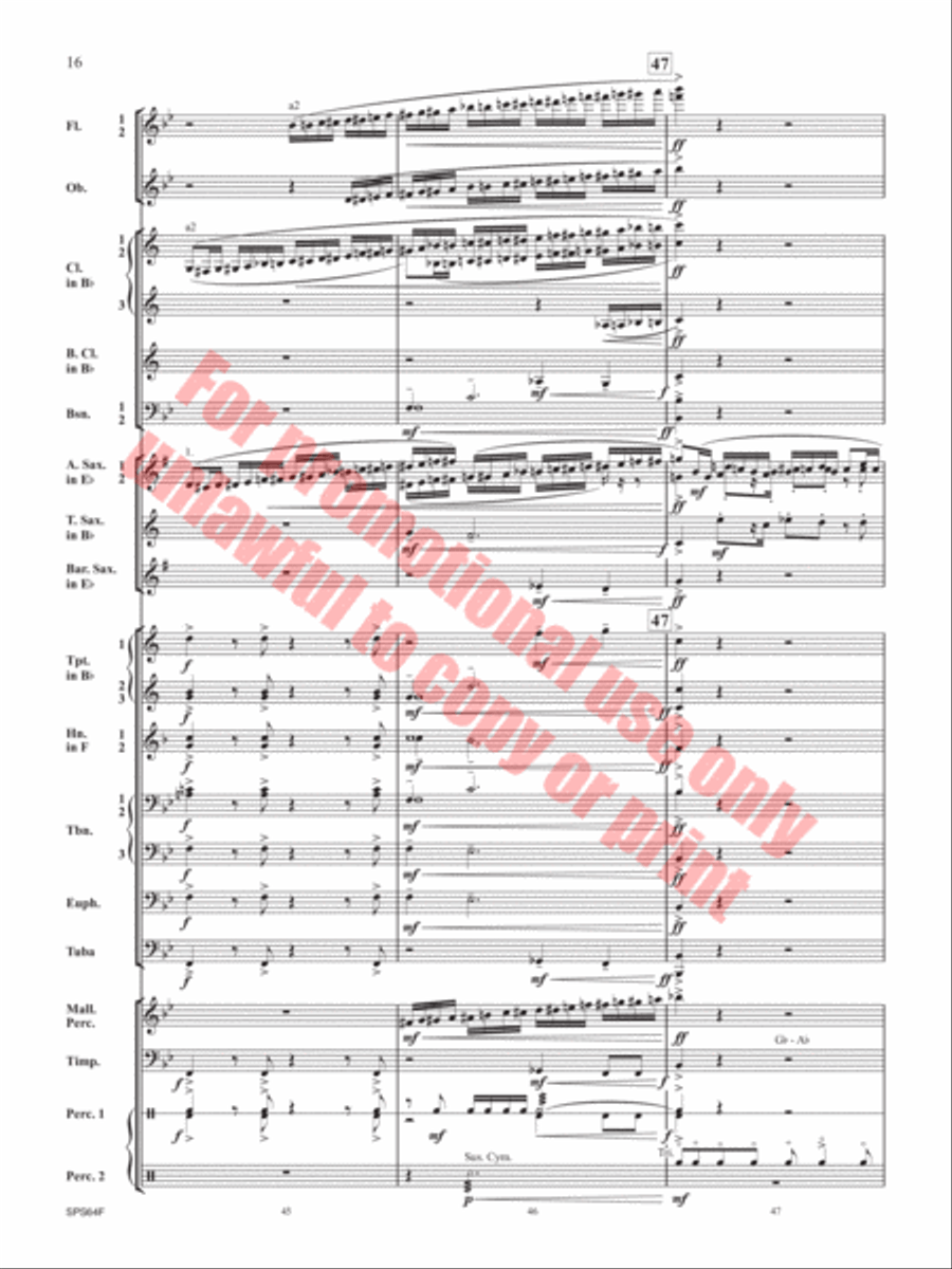 The Rusty Bucket Concert Band scores gallery preview page 17