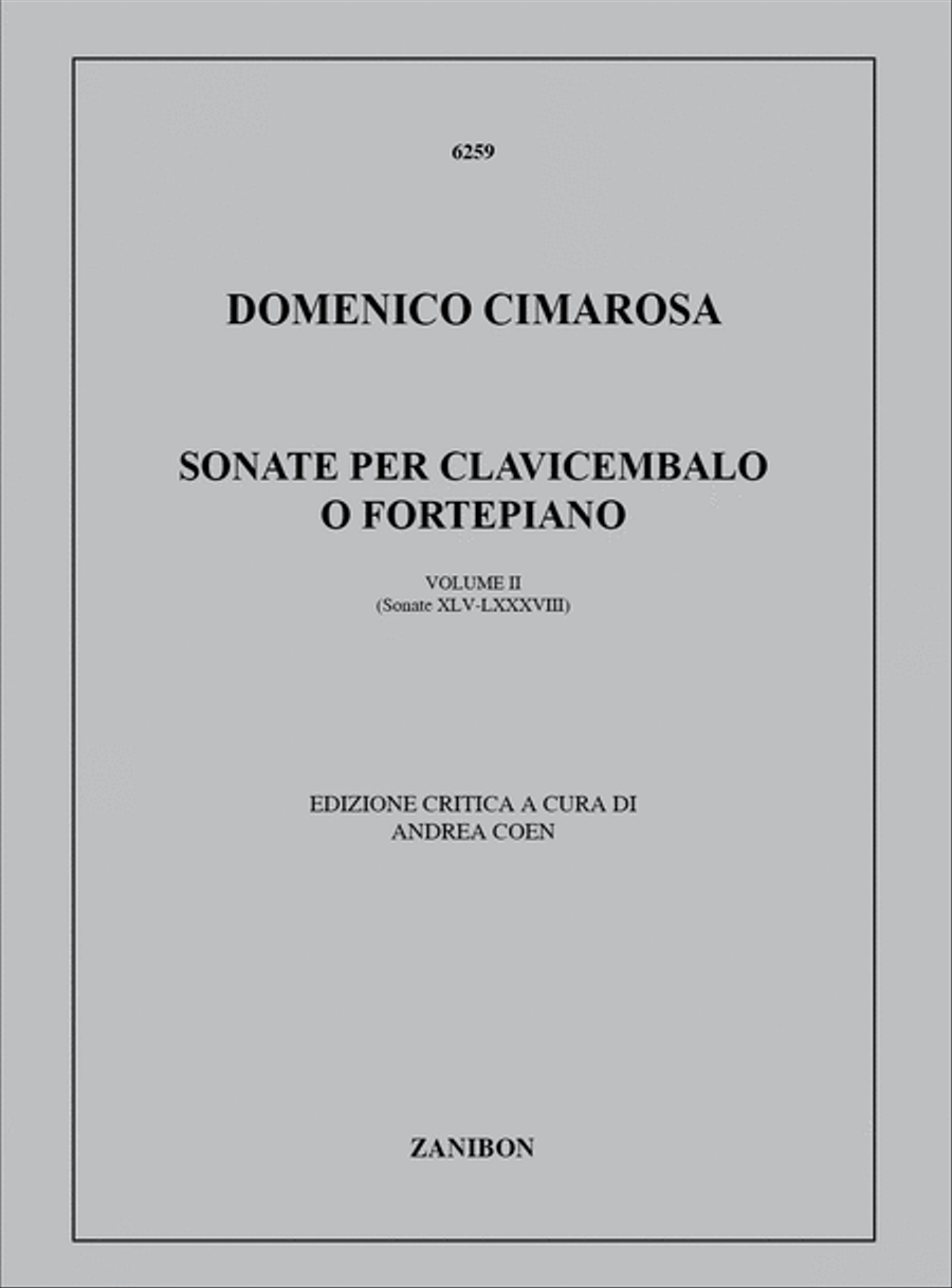 88 Sonate Per Clavicembalo O Fortepiano 2 (45-88) Piano scores gallery preview page 1