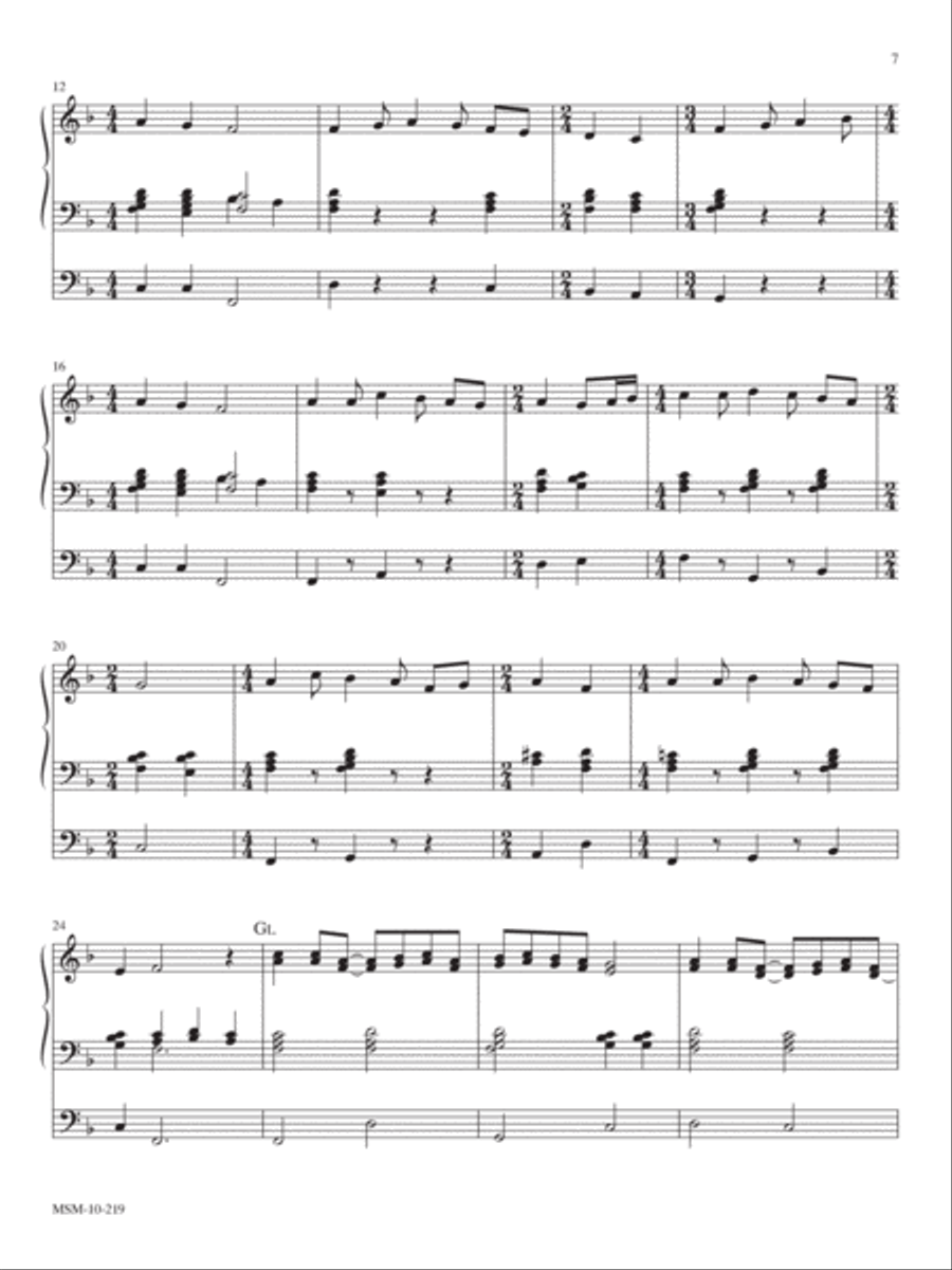 Four Advent Trumpet Tunes Organ Solo scores gallery preview page 6