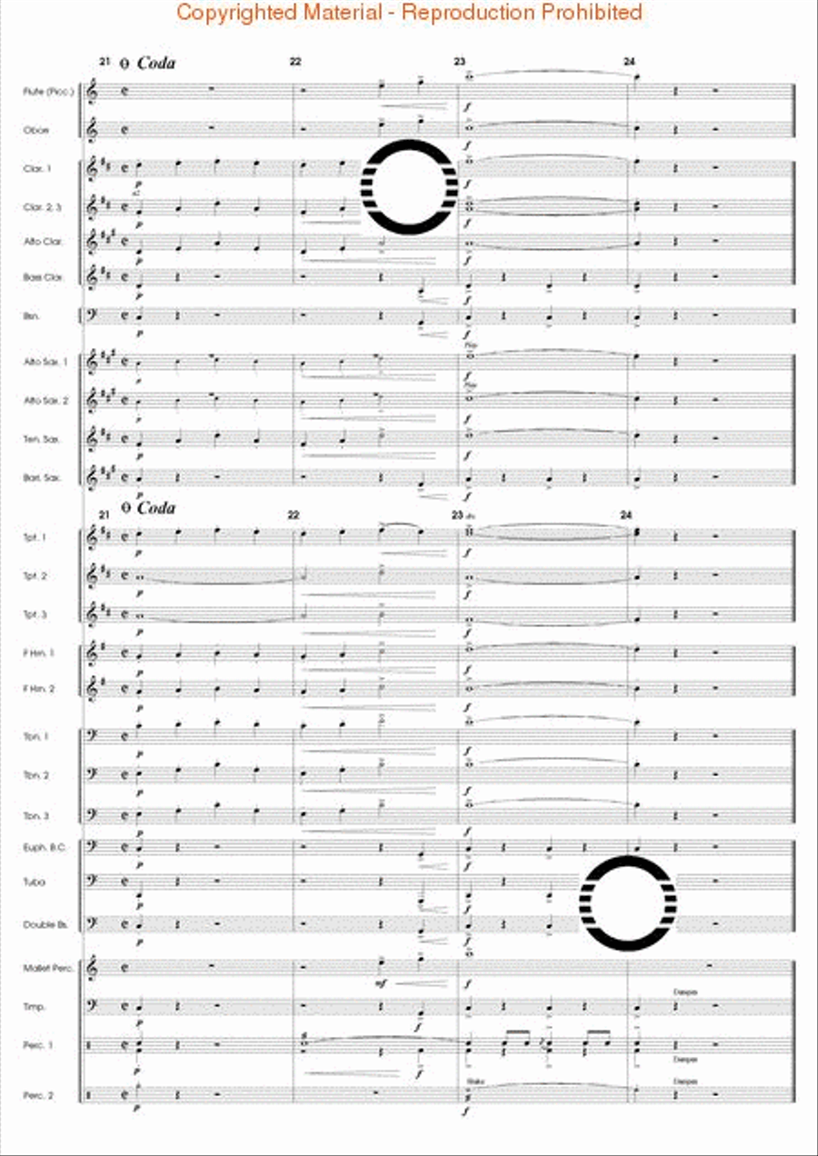 Articulation Studies Concert Band scores gallery preview page 35