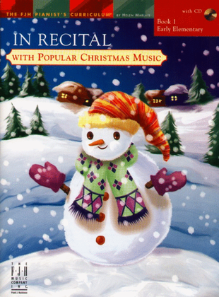 Book cover for In Recital with Popular Christmas Music, Book 1