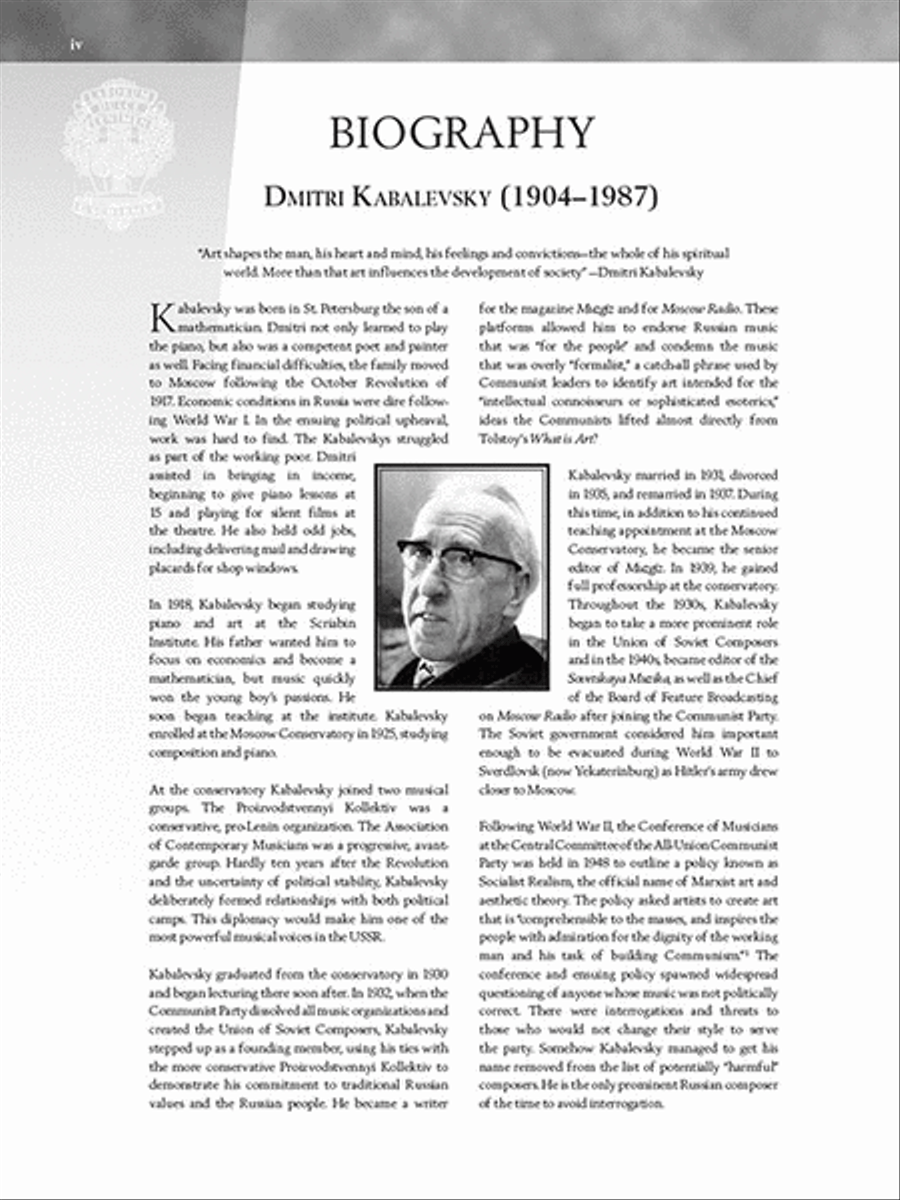Kabalevsky – 35 Easy Pieces, Op. 89 for Piano Piano Solo scores gallery preview page 4
