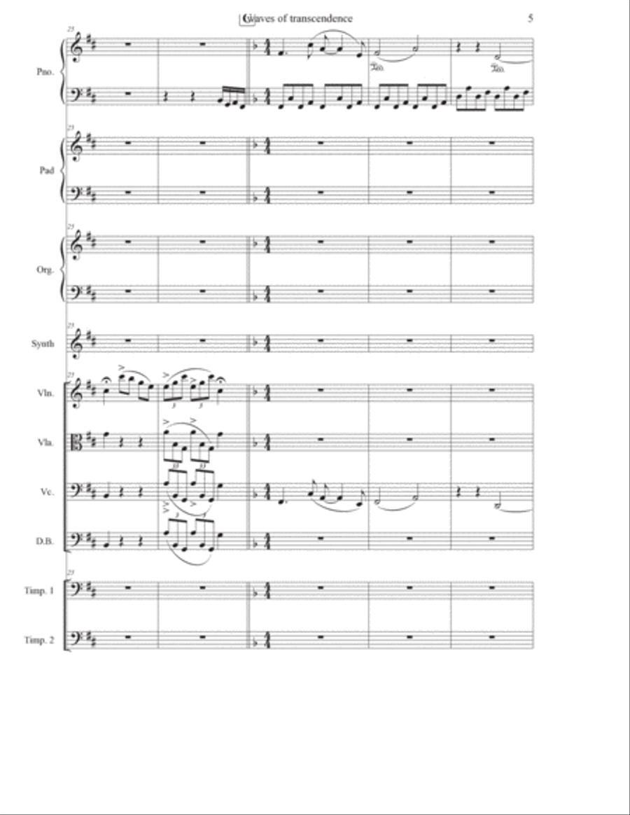 Waves of Transcendence: Anarchy and the Fleeting Buffalo Chamber Music scores gallery preview page 5