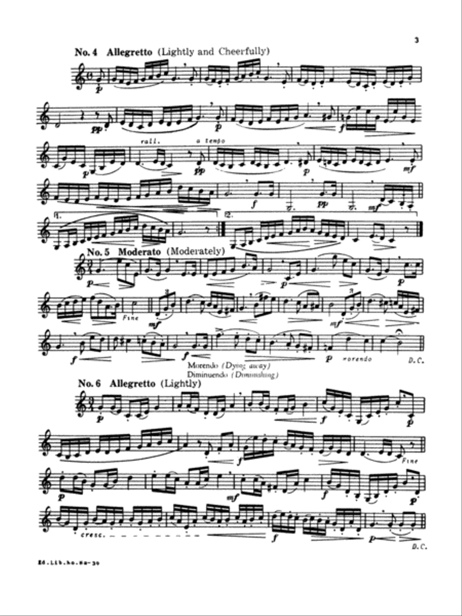 Preparatory Melodies to Solo Work for Horn Horn scores gallery preview page 2