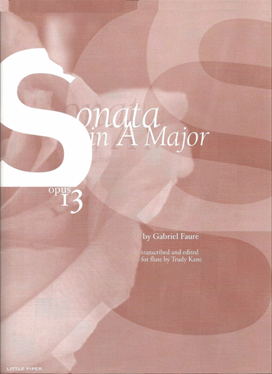 Sonata in A Major Op 13 Flute Solo scores gallery preview page 1