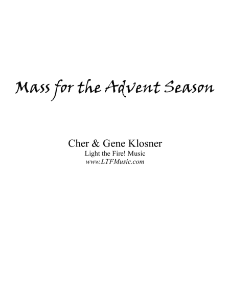 Mass for the Advent Season [Complete Package] image number null