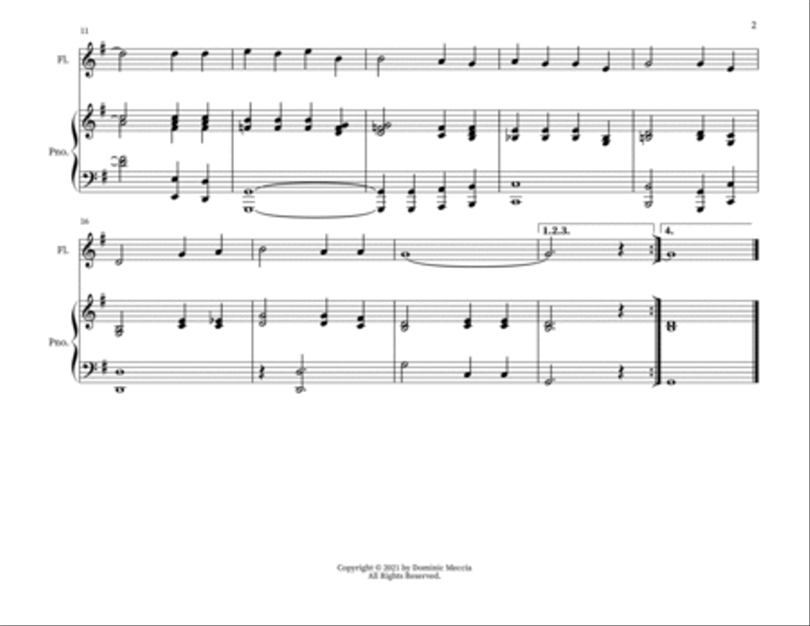 Oh, Freedom Flute Solo scores gallery preview page 2