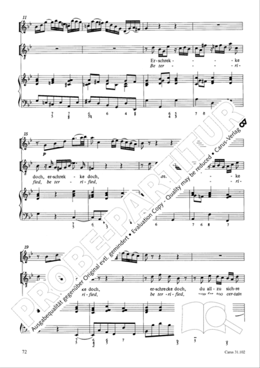 Lord God, your eyes are seeing truth in trusting (Herr, deine Augen sehen nach dem Glauben) ATB scores gallery preview page 73