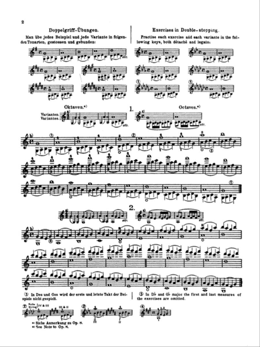 Prepertory Exercises in Double Stopping, Op. 9 Violin scores gallery preview page 3