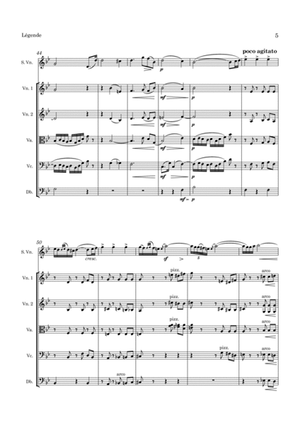 Legende for Violin and String Orchestra Op.17 image number null