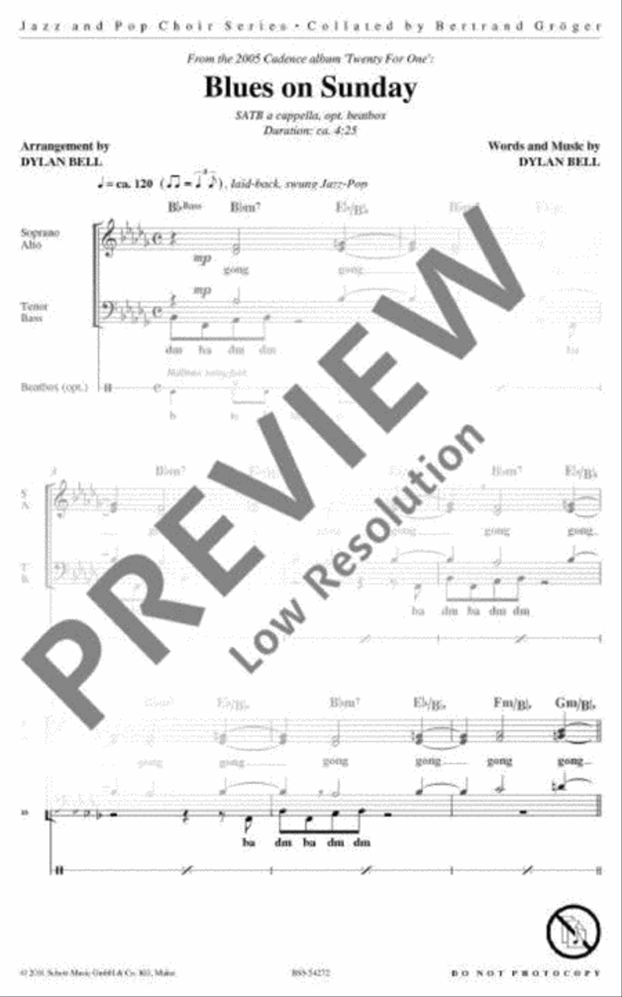 Blues on Sunday Blues on Sunday 4-Part scores gallery preview page 3