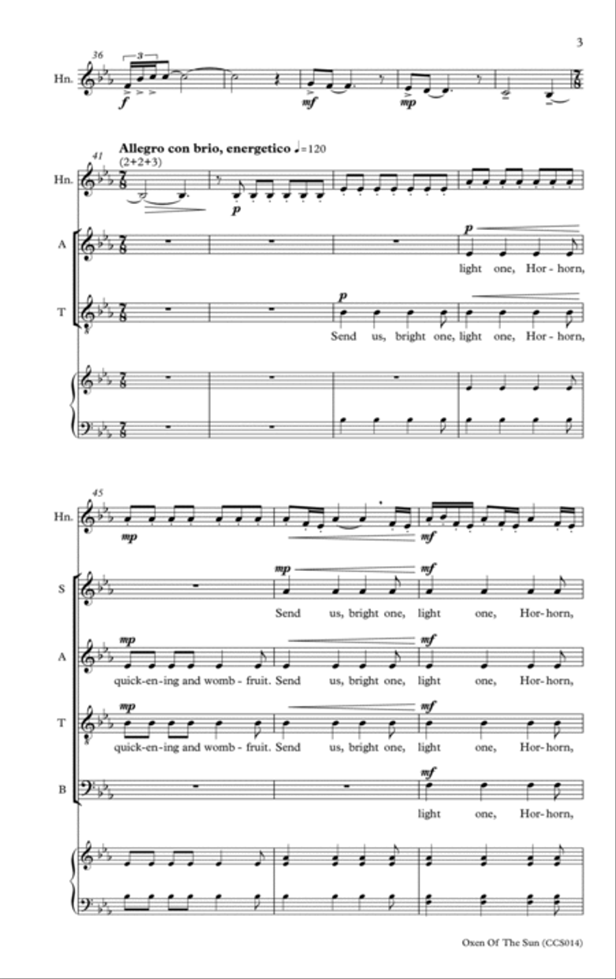 Oxen of the Sun Divisi scores gallery preview page 3