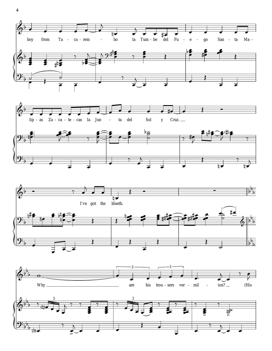 The Boy From... Voice scores gallery preview page 4