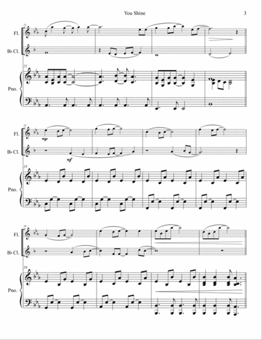 You Shine Small Ensemble scores gallery preview page 4