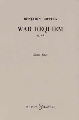Book cover for War Requiem, Op. 66