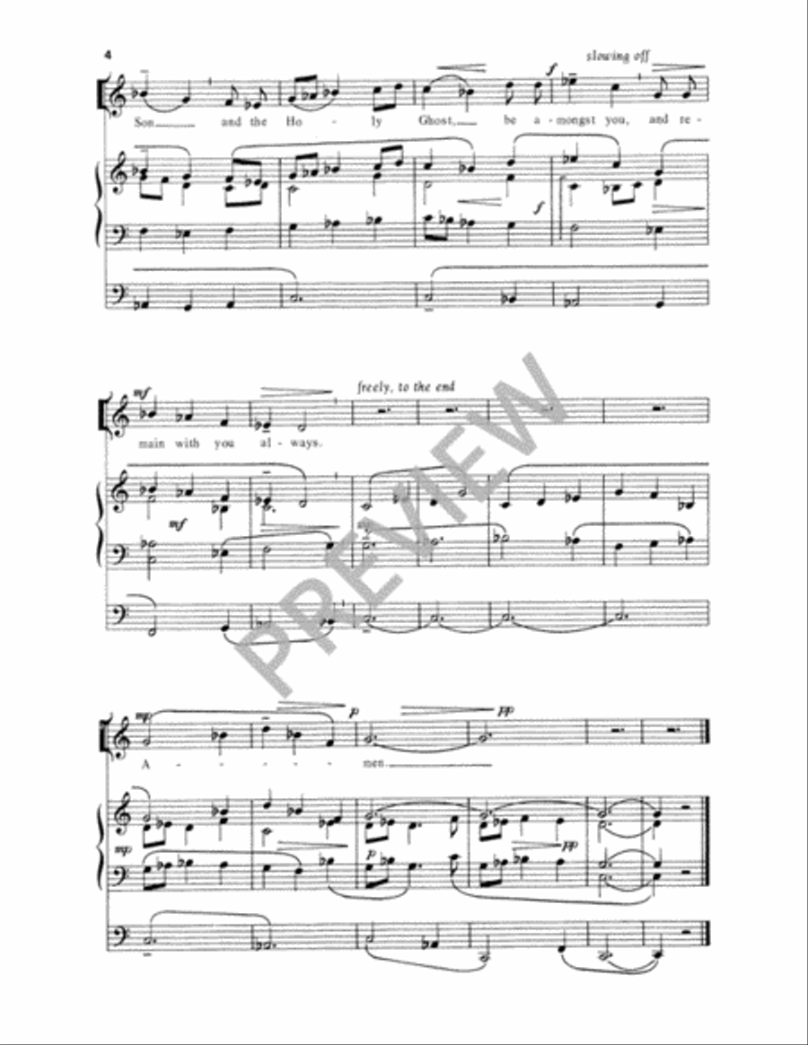 A Blessing Unison Choir scores gallery preview page 5