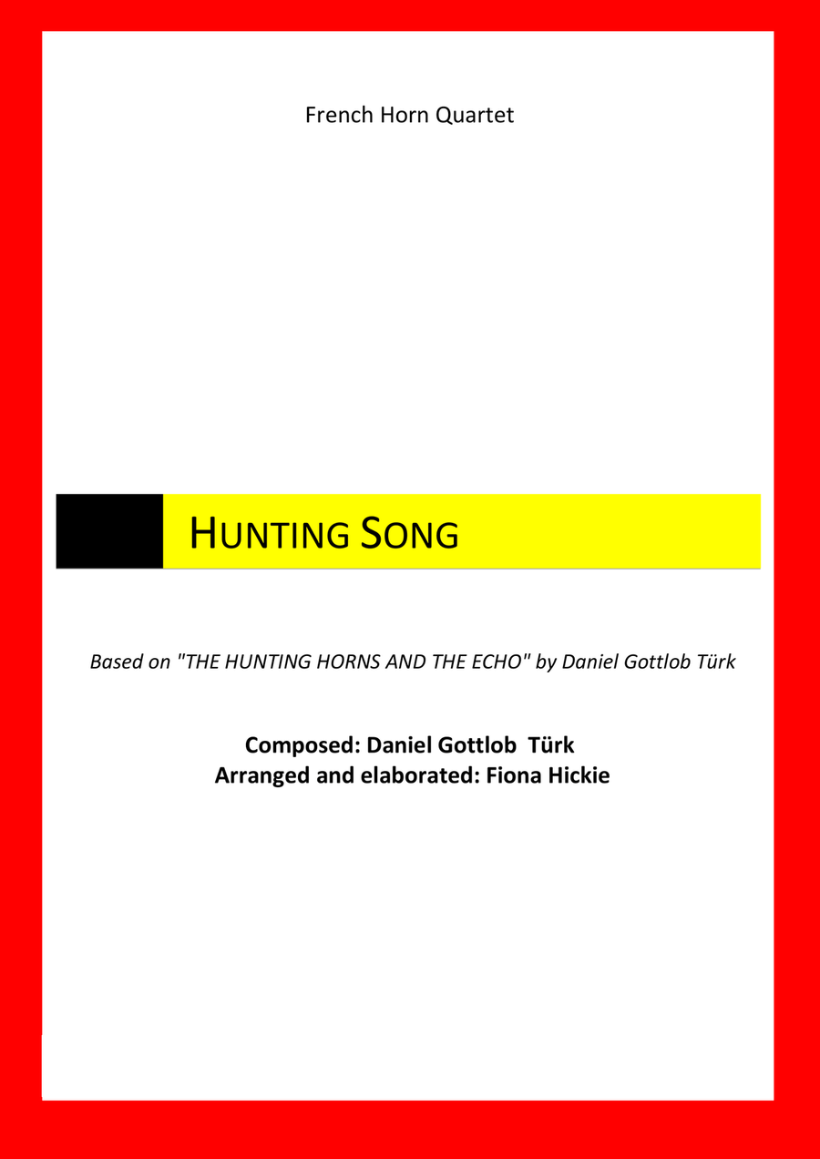 Hunting Song Brass Ensemble scores gallery preview page 1