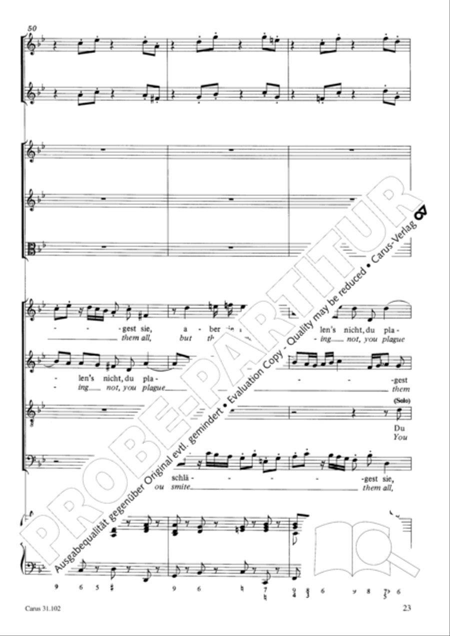 Lord God, your eyes are seeing truth in trusting (Herr, deine Augen sehen nach dem Glauben) ATB scores gallery preview page 24