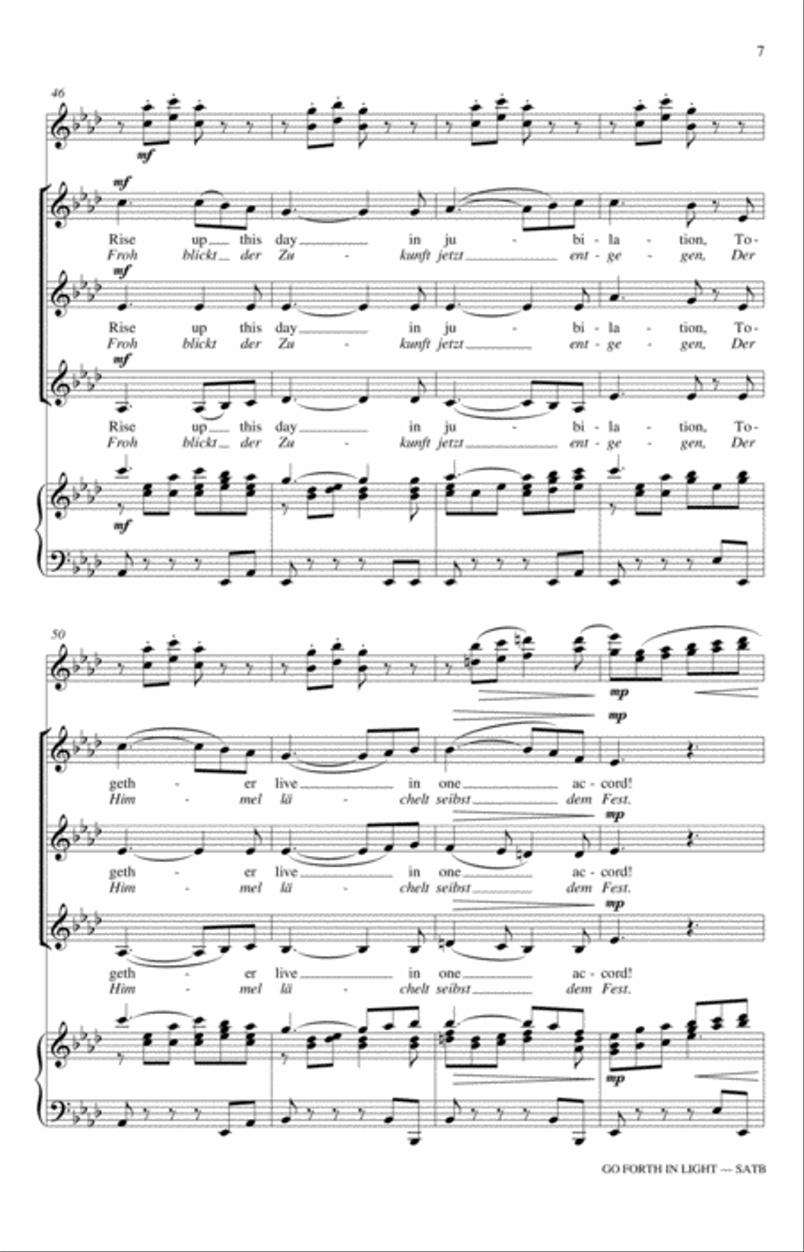 Go Forth In Light! SSA scores gallery preview page 7