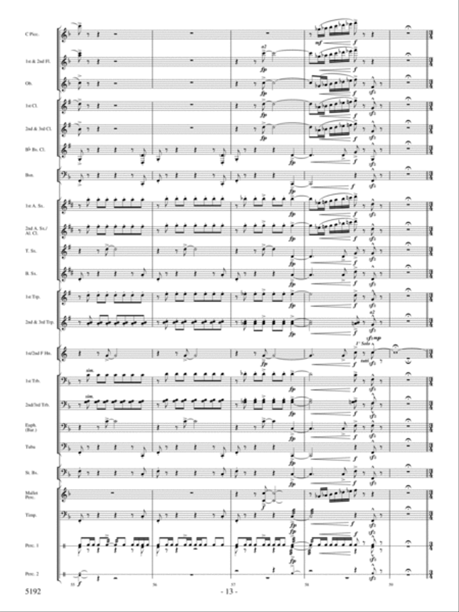 Main Street Celebration Concert Band scores gallery preview page 12