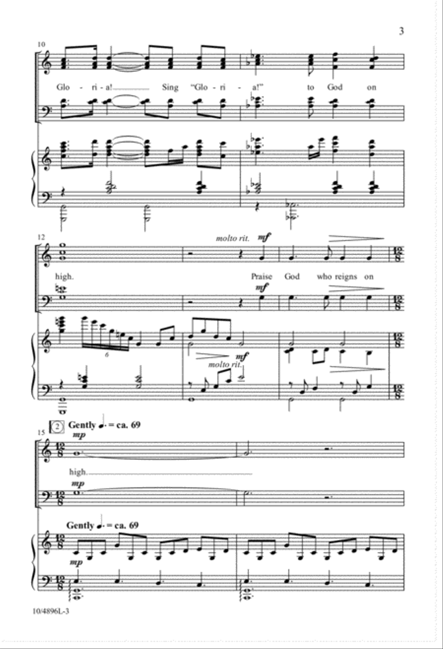 O Night Divine 4-Part scores gallery preview page 3