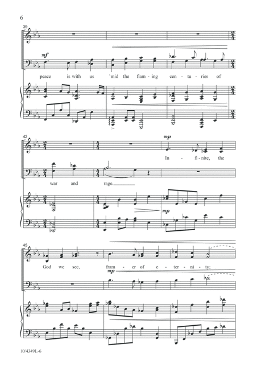 The Mystery of Years 4-Part scores gallery preview page 6