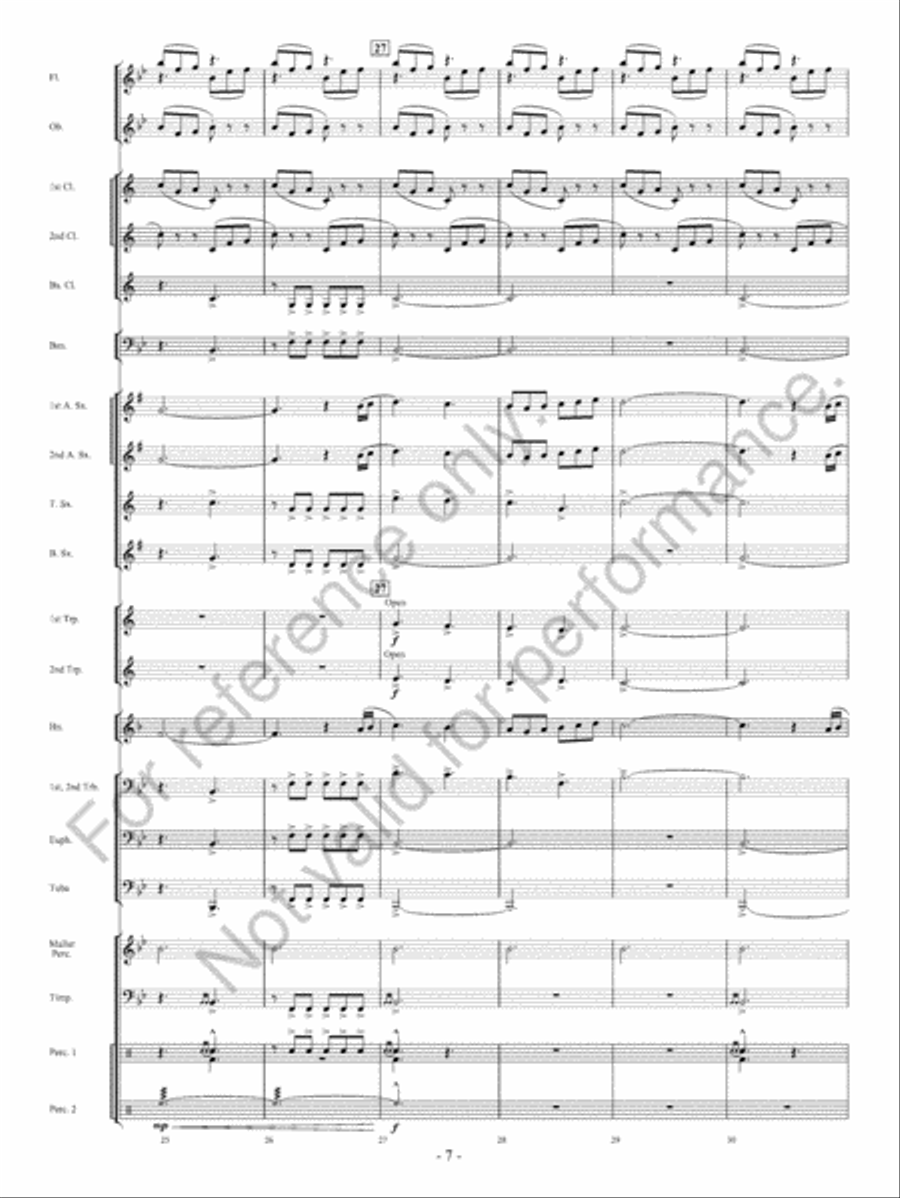 Beyond Bold Horizons Concert Band scores gallery preview page 8