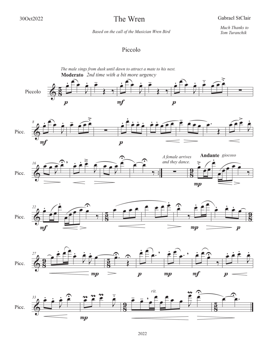 The Wren Chamber Music scores gallery preview page 1
