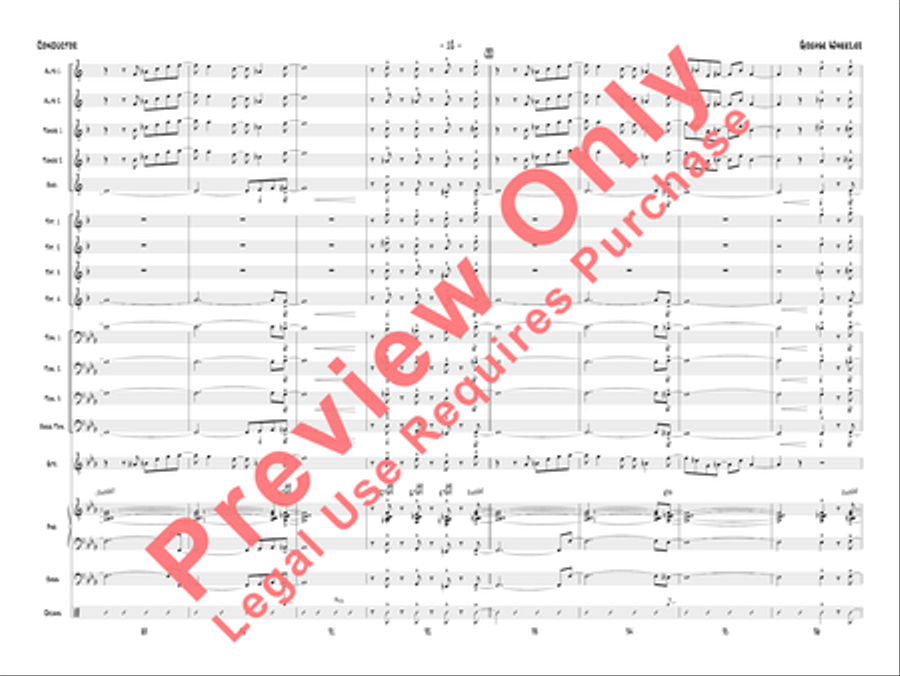 Grease Wheezer Jazz Ensemble scores gallery preview page 15