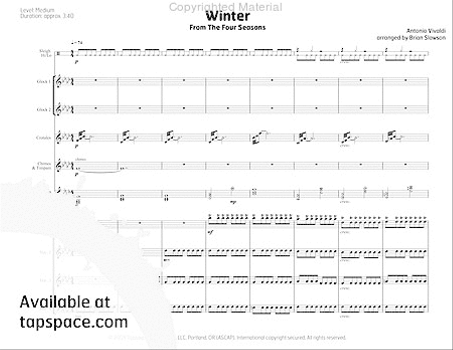 Winter Percussion Ensemble scores gallery preview page 6