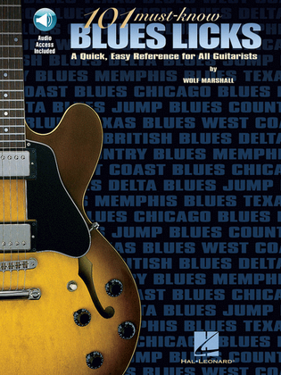 Book cover for 101 Must-Know Blues Licks