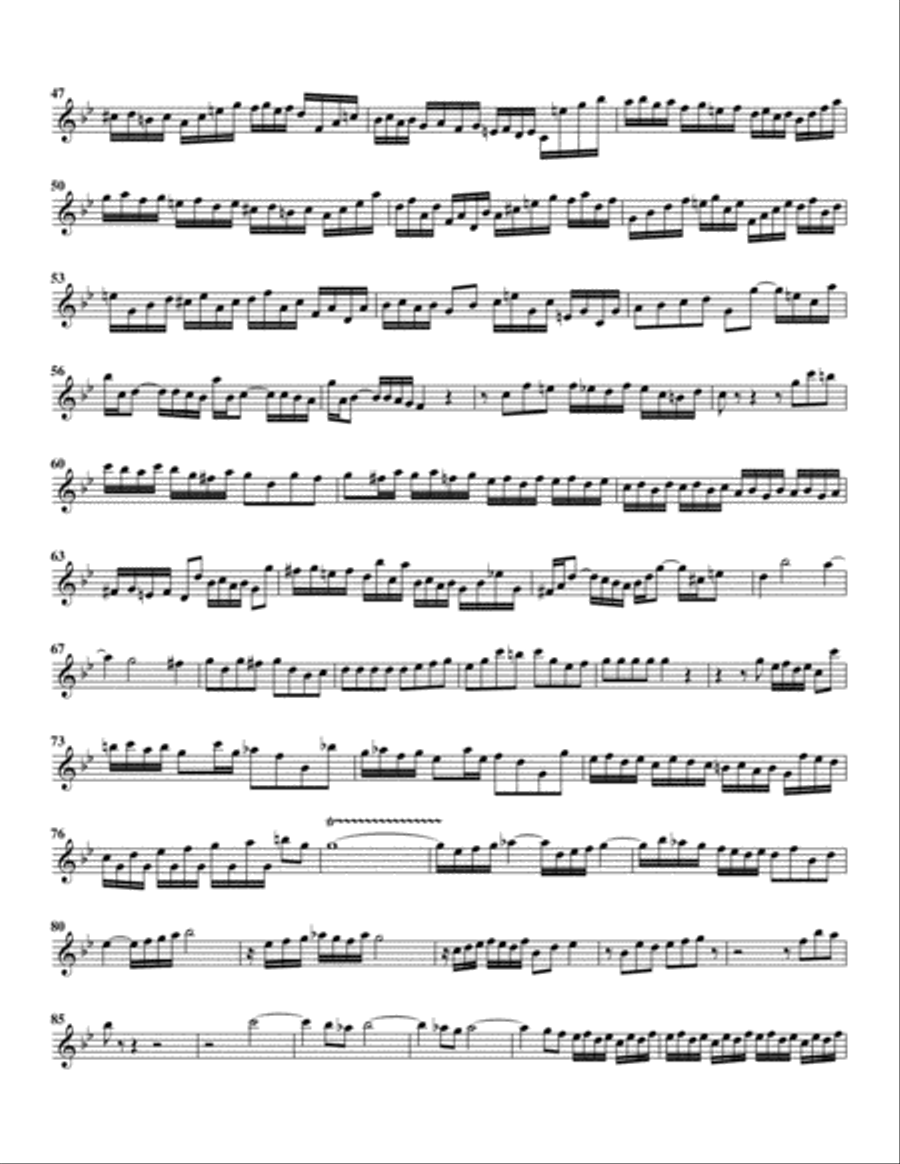 Fugue for organ, BWV 542/II (Arrangement for 4 recorders) Recorder scores gallery preview page 6