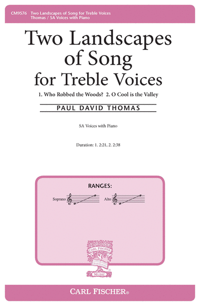 Two Landscapes of Song for Treble Voices image number null
