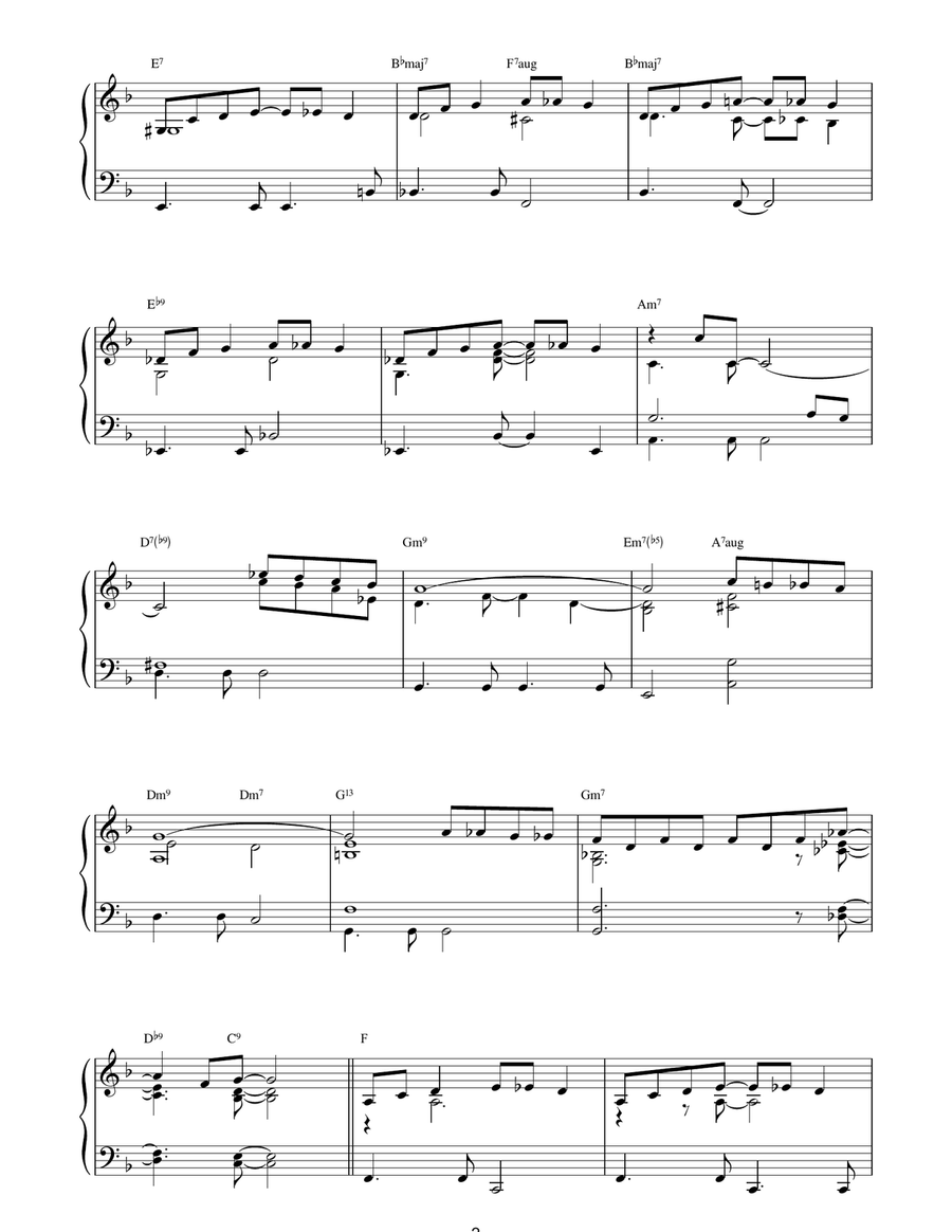 So Nice So Nice Piano Solo scores gallery preview page 2