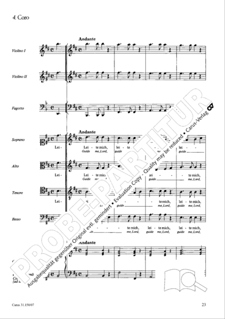 O my Lord, I long for thee (Nach dir, Herr, verlanget mich) 4-Part scores gallery preview page 24