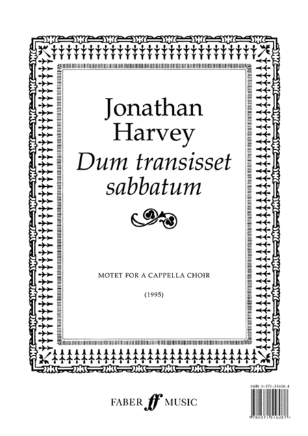 Harvey J /Dum Transisset Sabbatum