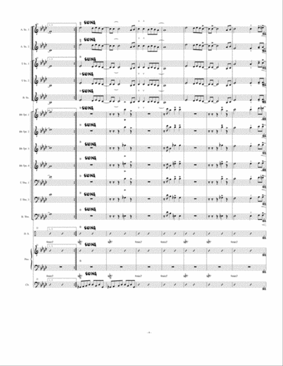 Minor Tree Minor Tree Jazz Ensemble scores gallery preview page 4