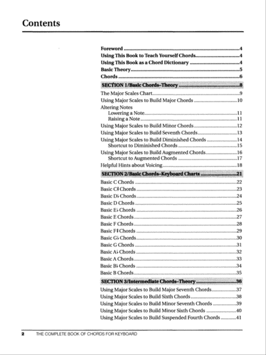 Alfred's Teach Yourself Keyboard Chords - Book Piano Method scores gallery preview page 2