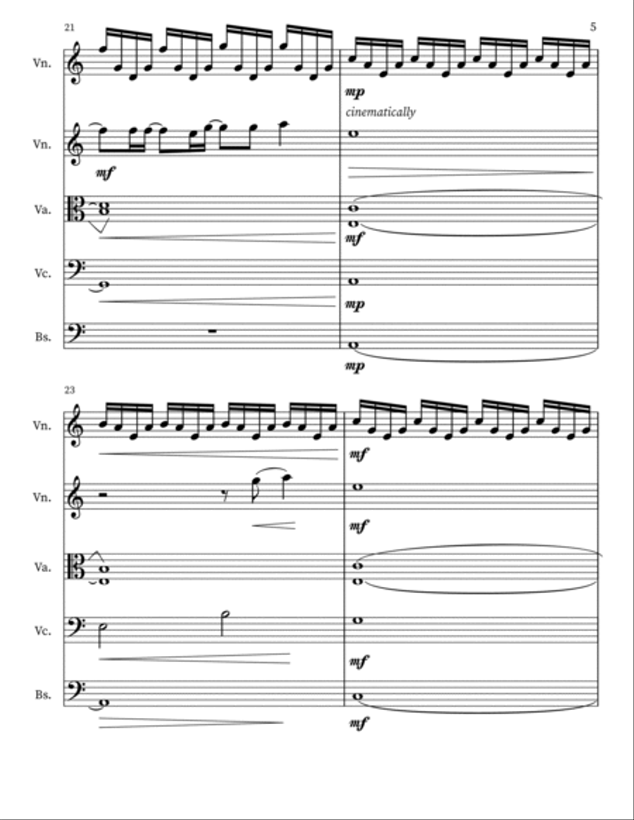 I Love You String Orchestra scores gallery preview page 5