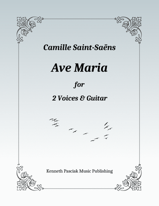 Book cover for Ave Maria (for Vocal Duet & Guitar)