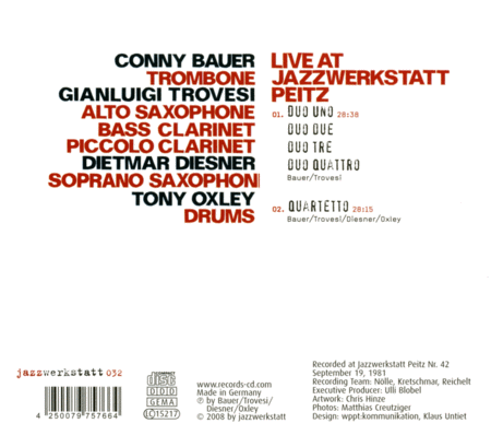 Live At Jazzwerkstatt Peitz