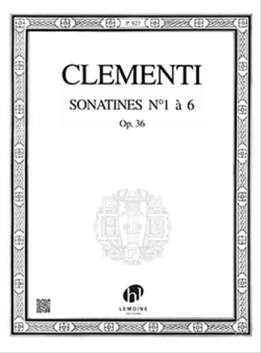 Sonatines Op. 36 (No. 1 a 6) Piano Solo scores gallery preview page 1