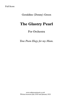 Book cover for The Glastry Pearl. Tone Poem Elegy For My Mum.
