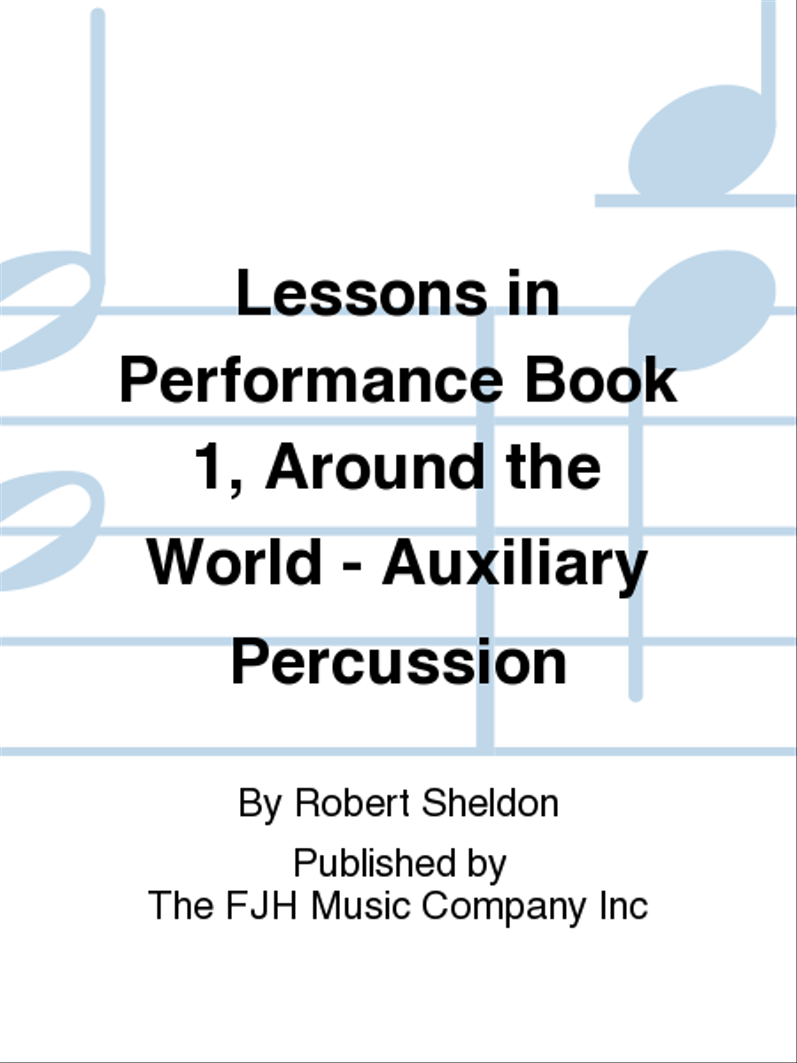 Lessons in Performance Book 1, Around the World - Auxiliary Percussion Concert Band scores gallery preview page 1