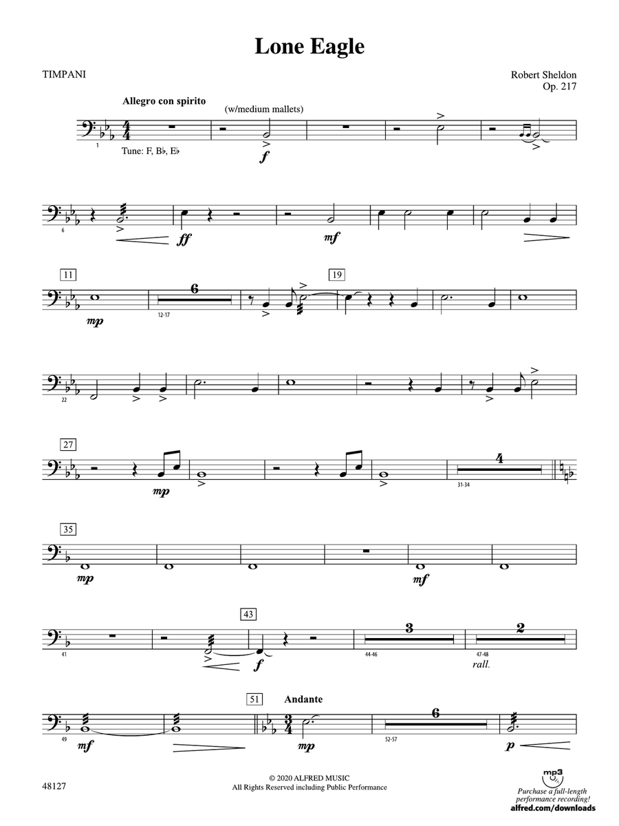 Lone Eagle: Timpani