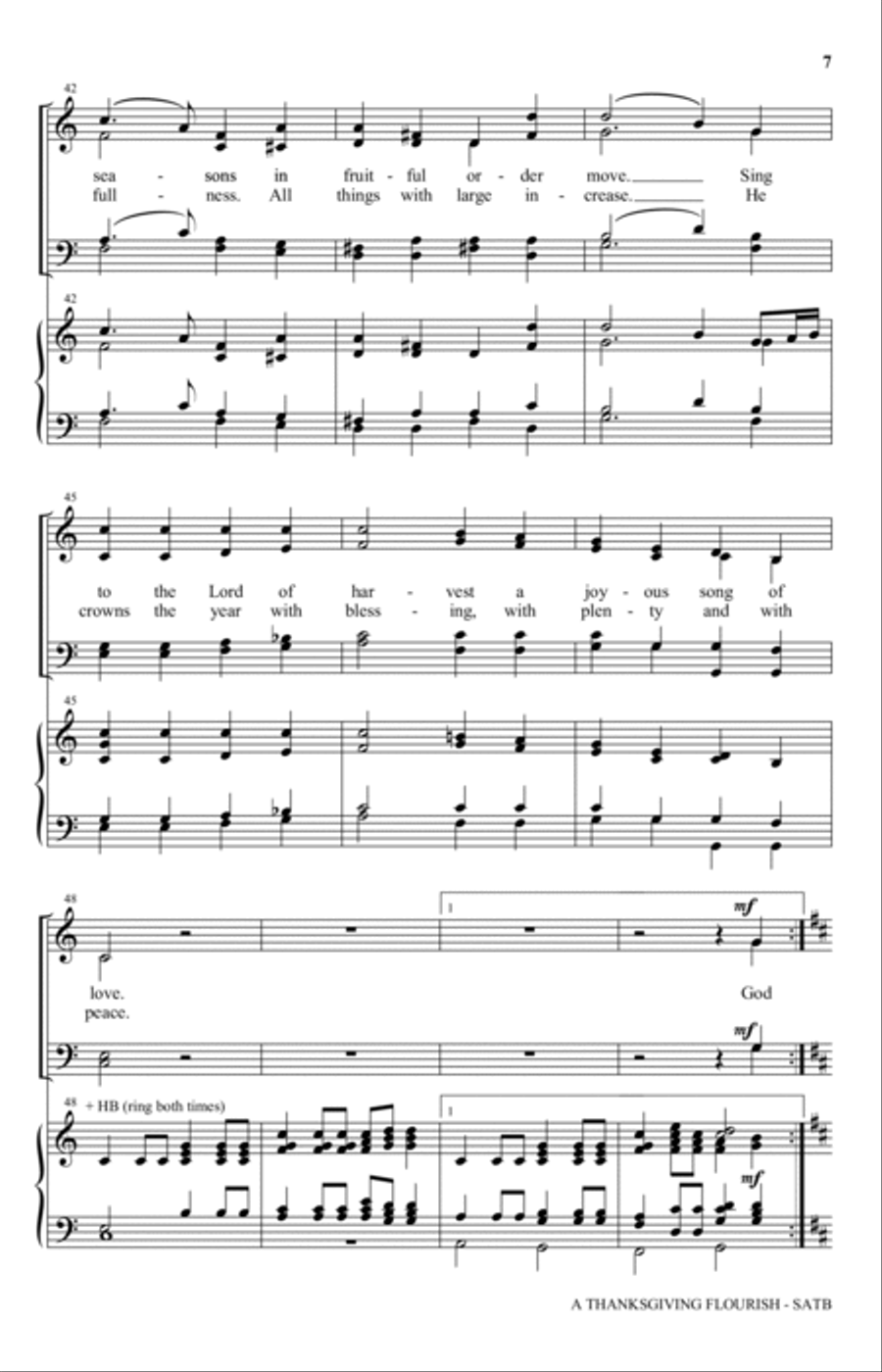 A Thanksgiving Flourish A Thanksgiving Flourish 4-Part scores gallery preview page 5